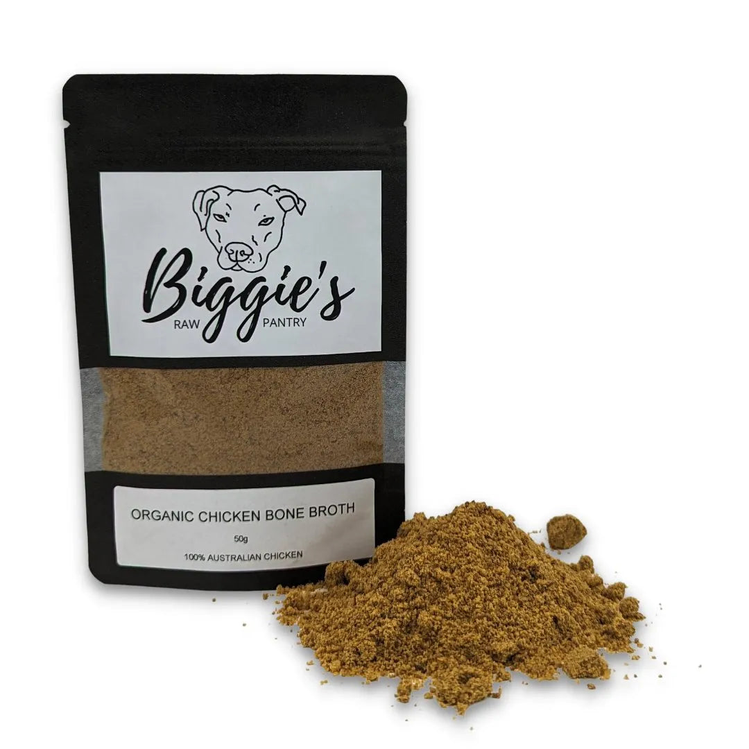 BIGGIE'S RAW PANTRY ORGANIC CHICKEN BONE BROTH 50G