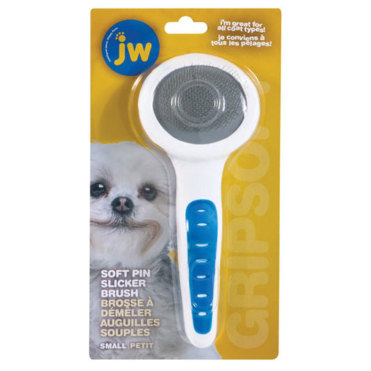 JW GRIPSOFT SOFT PIN SLICKER BRUSH