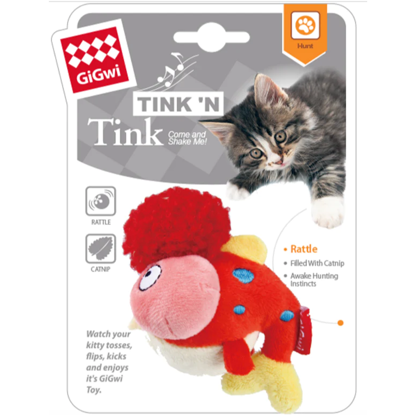 GIGWI TINK 'N TINK CAT TOY